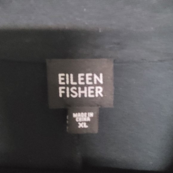 Eileen Fisher black jersey cardigan size XL - Picture 6 of 9